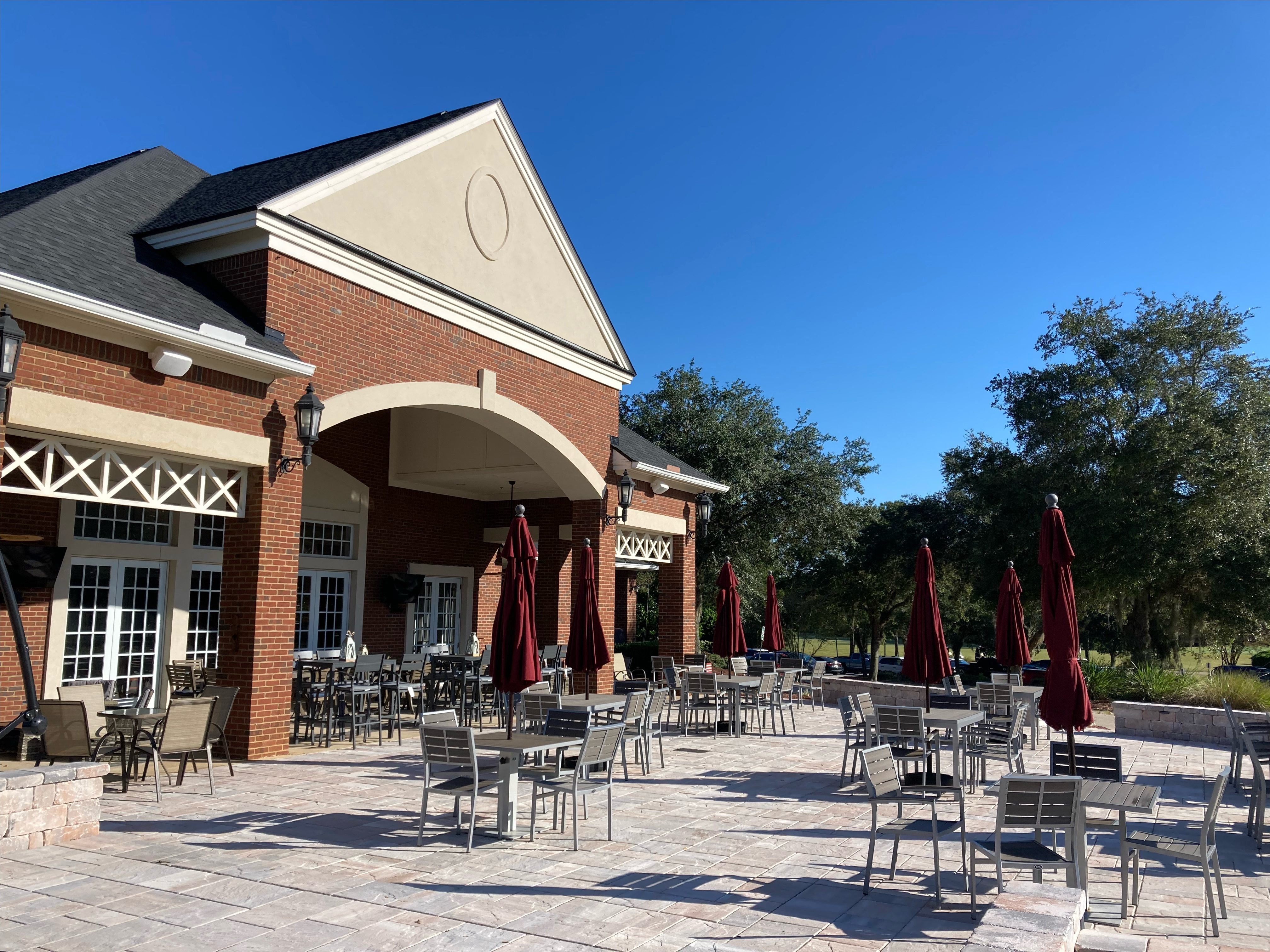 The Patio The Golf Club at South Hampton