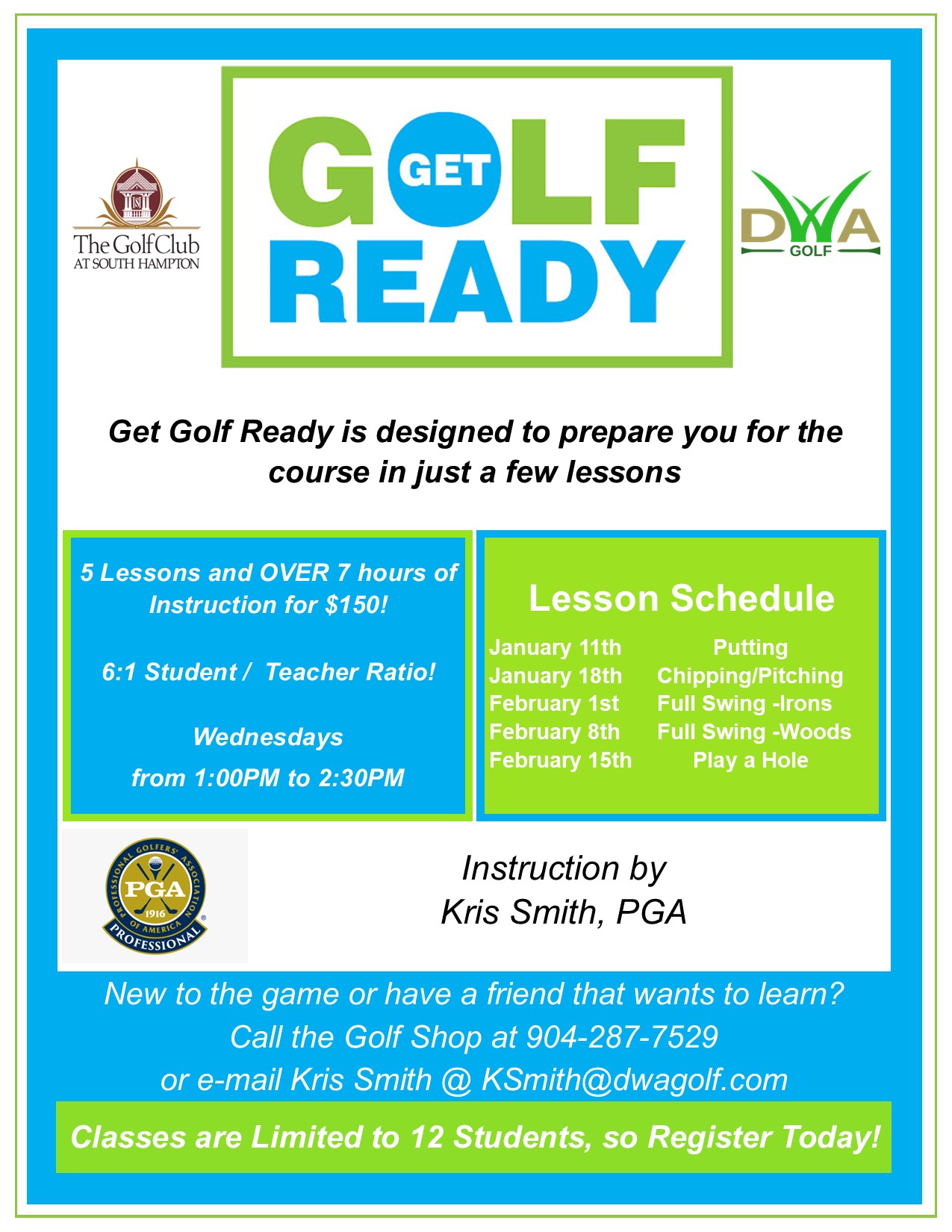 Clinics The Golf Club at South Hampton