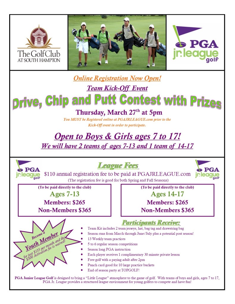 Drive, Chip and Putt contest with prizes