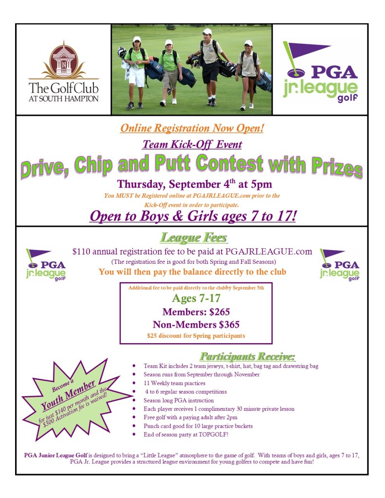 PGA Jr League golf 
