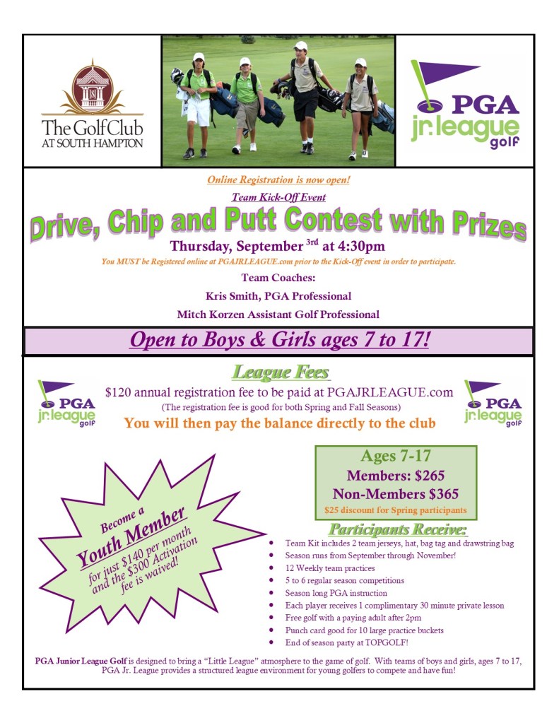 PGA jr League Fall 2026